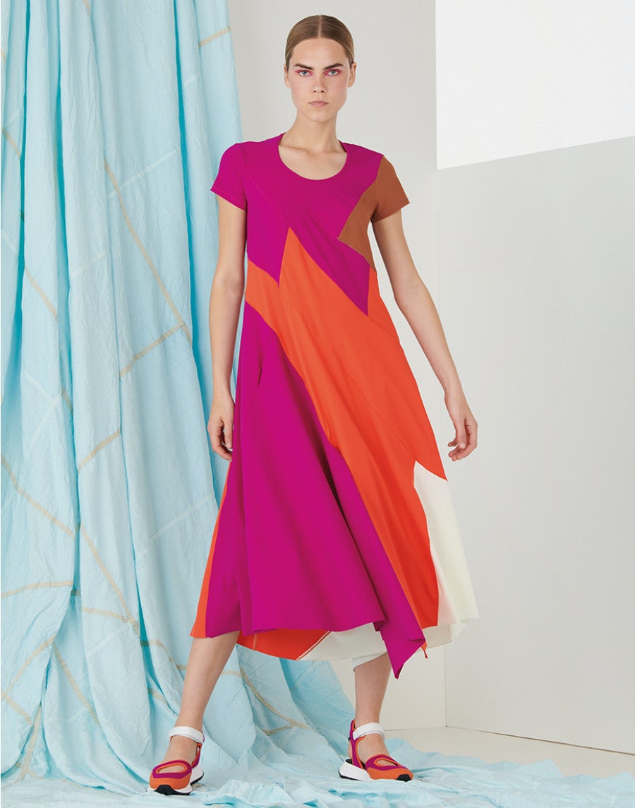 HIGH S21687 TEASE COLOUR BLOCK DRS