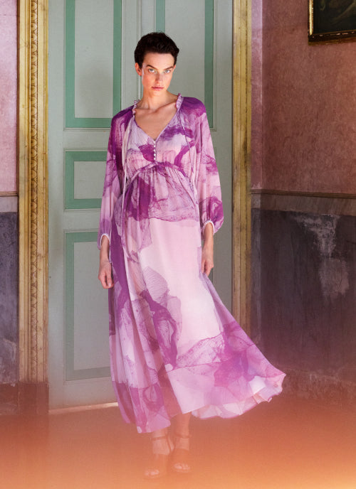 HIGH 721590 SMASHING LS PRINT DRESS