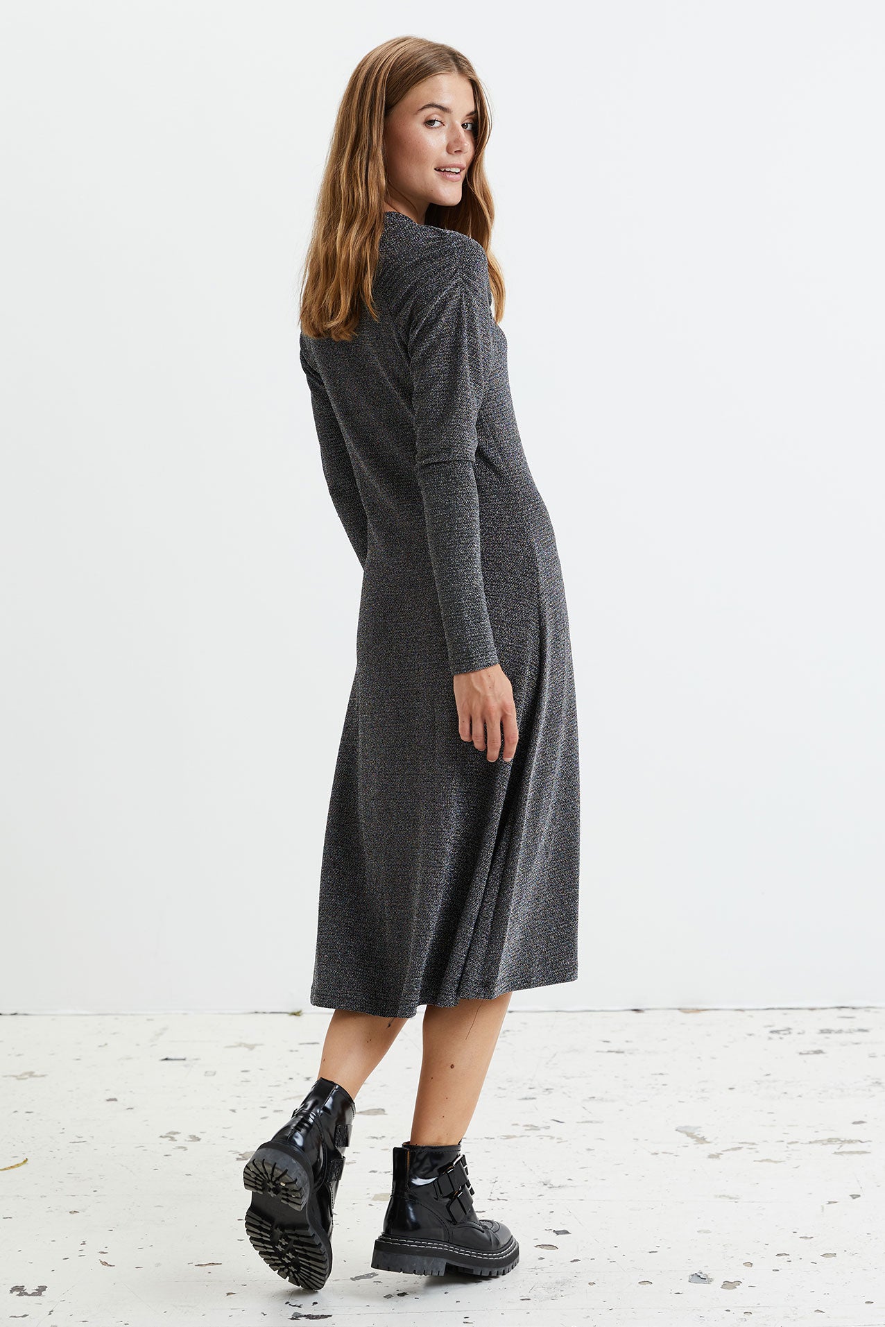 LOLLYS LAUNDRY ROSIE LUREX DRESS