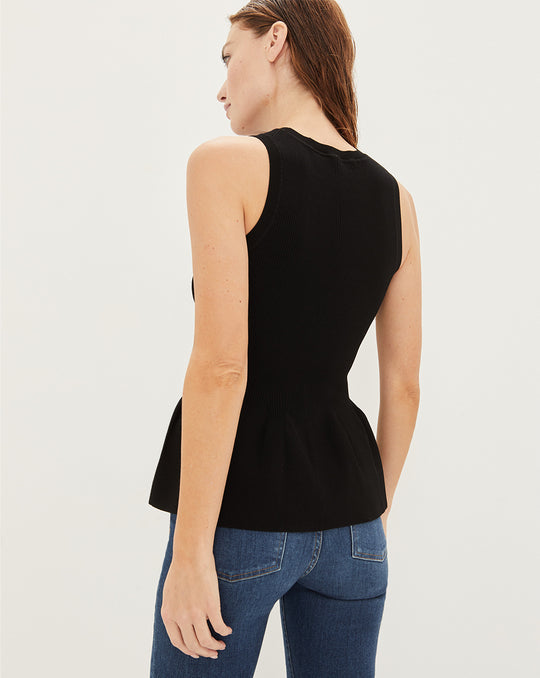 VERONICA BEARD ARAGO PEPLUM TOP