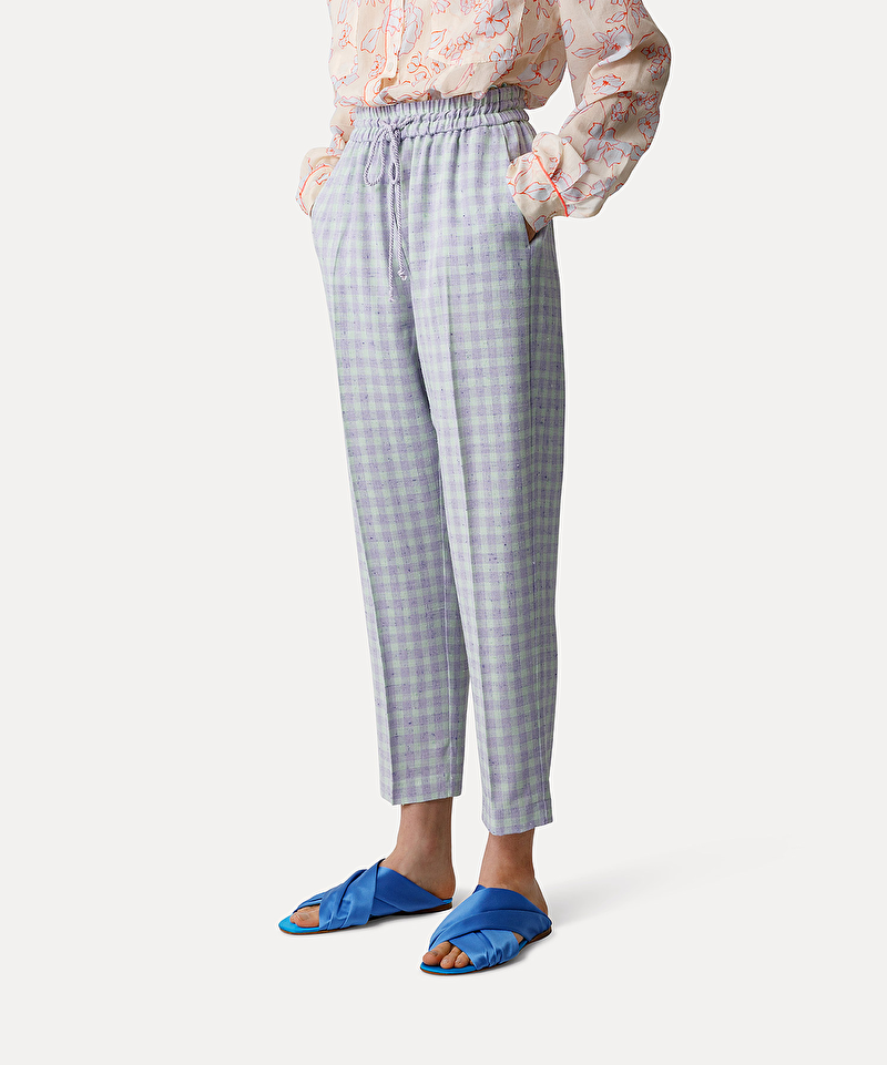 FORTE_FORTE 8823 GINGHAM PANT