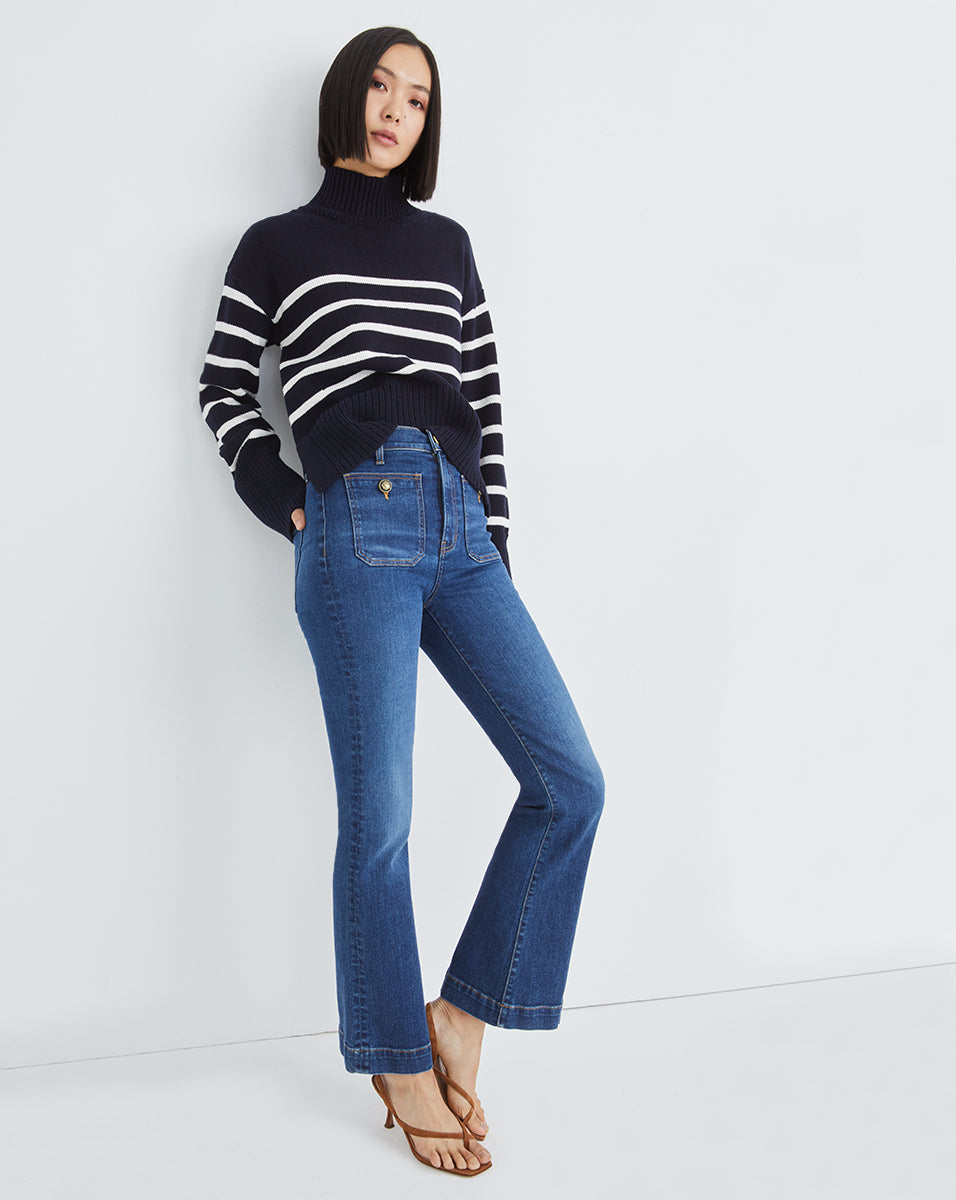VERONICA BEARD CARSON HR ANKLE FLARE 1037