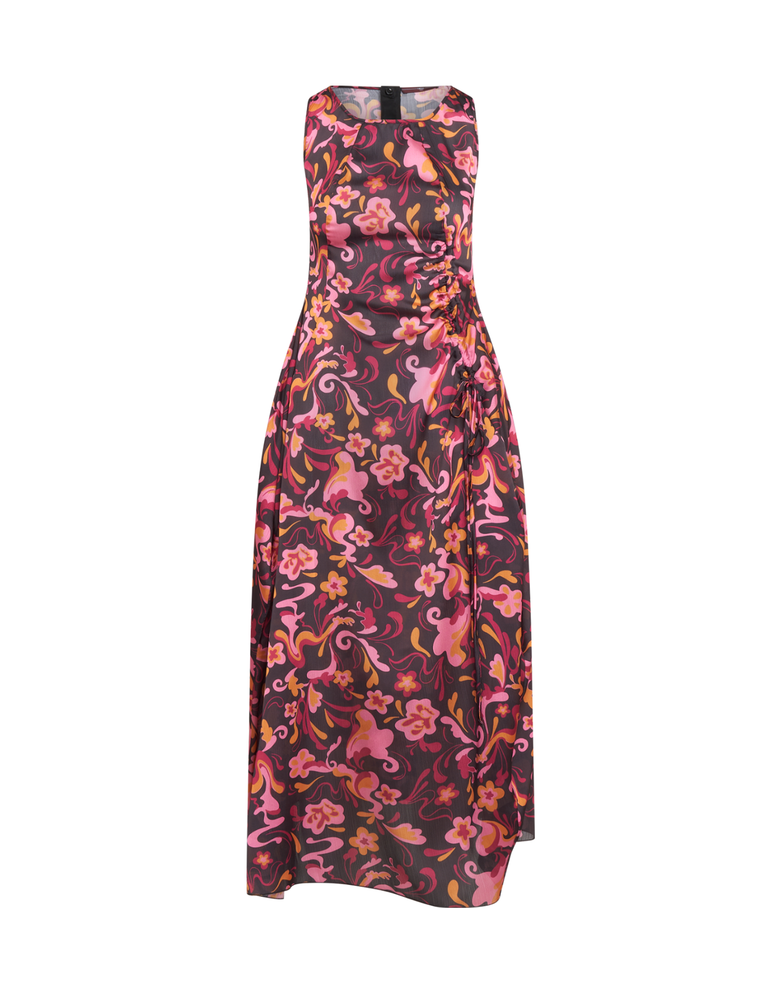 HIGH S21668 CHARMING PRINT LS DRESS