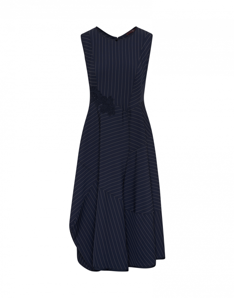 HIGH S21672 GRACEFUL STRIPE DRESS