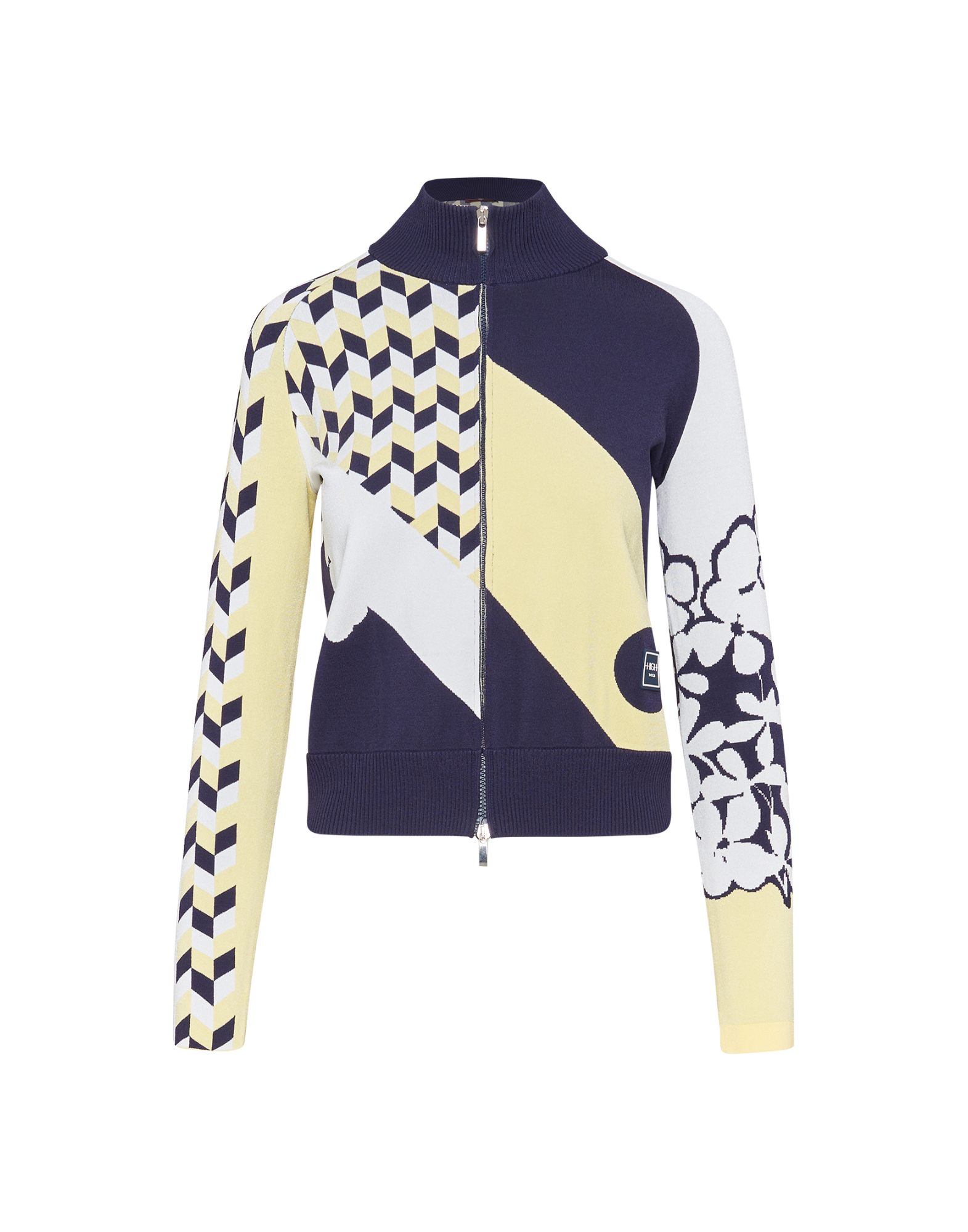 HIGH S55157 EUPHORIC GEO STRIPE ZIP JACKET