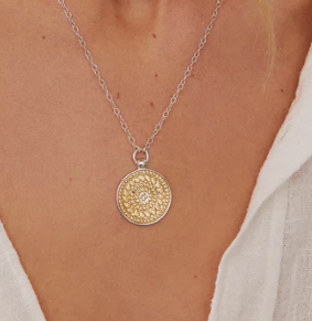 ANNA BECK 10264 MEDIUM DISC NECKLACE