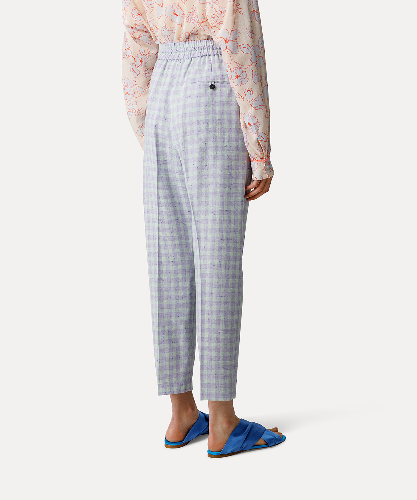 FORTE_FORTE 8823 GINGHAM PANT